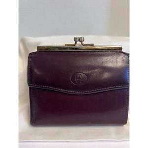 Etienne Aigner Vintage Burgundy Leather Wallet Coin Purse